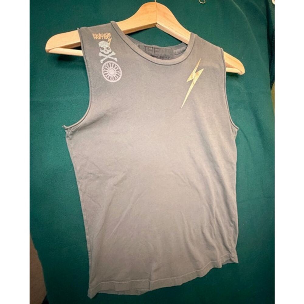 Life Nature Soul Free City Soulcycle Sleeveless Olive Green Tank  Sz Small